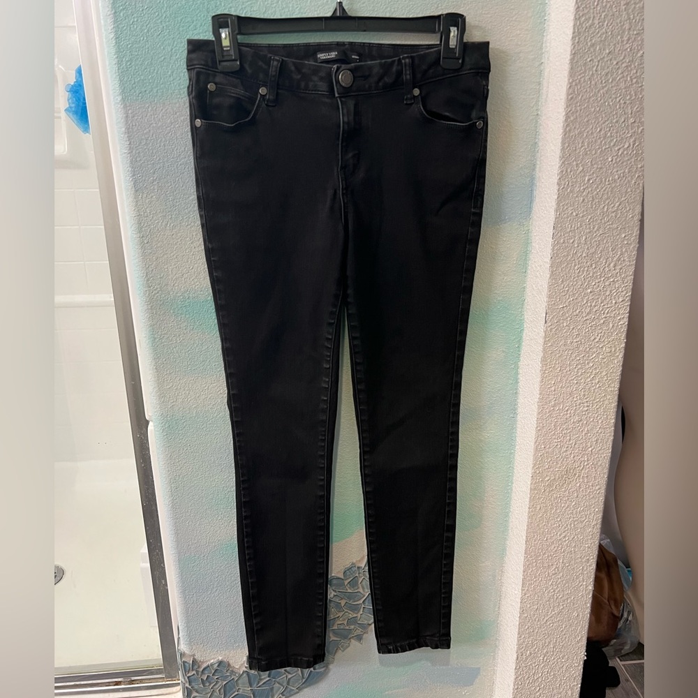 Simply Vera Vera Wang Black Skinny Jeans